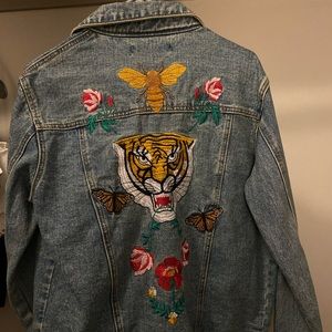 Vintage Oversized Denim Jacket - Size Large